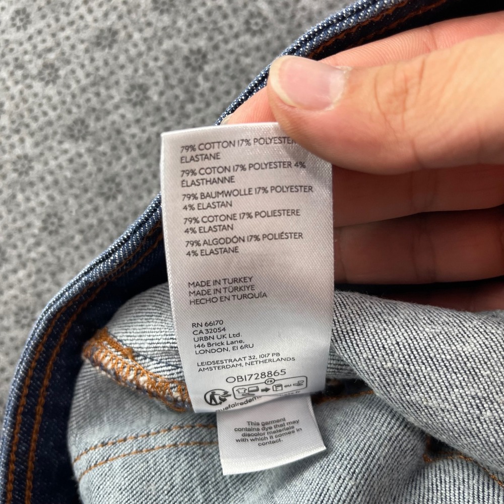 Pilcro Anthropologie Dark Wash Seam Detail Flare Jeans Size 31 Indigo Wide Leg - Picture 4 of 13